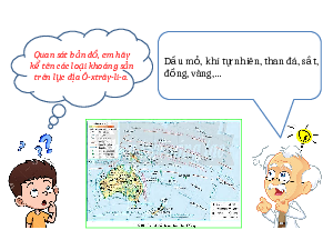 Giáo án Powerpoint Bài 21 Địa lí 7 Chân trời sáng tạo: Phương thức con người khai thác, sử dụng và bảo vệ thiên nhiên ở Ô-xtrây-li-a