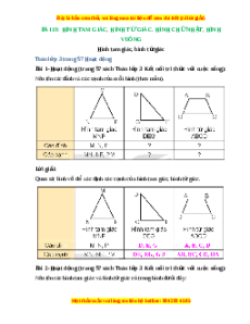 Giải Sgk Toán lớp 3 Bài 19: Hình tam giác, hình tứ giác. Hình chữ nhật, hình vuông (Kết nối tri thức)