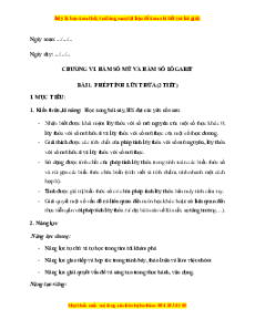 Giáo án Toán 11 Học kì 2 Chân trời sáng tạo