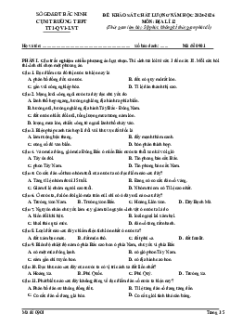 Đề thi thử Tốt nghiệp THPT Địa lí 2026 có đáp án