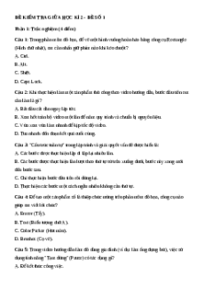 Bộ 3 đề thi giữa kì 2 Tin học lớp 5 Kết nối tri thức có đáp án