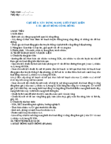 Giáo án HĐTN 9 Học kì 2 Chân trời sáng tạo (năm 2025)