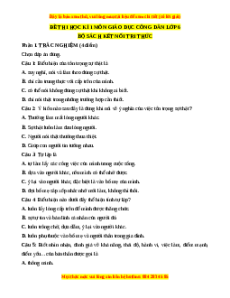 Đề thi GDCD 6 cuối kì 1 - Đề 2 có đáp án