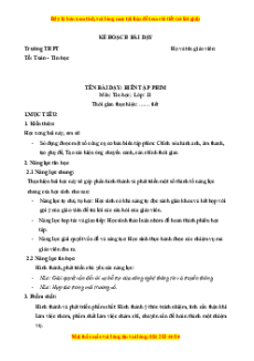 Giáo án Bài 30 Tin 11 Kết nối tri thức: Biên tập phim