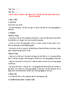 Giáo án Bài 5 Địa lí 9 Cánh diều: Thực hành