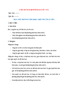 Giáo án Bài 6 Toán 9 Kết nối tri thức (năng lực số)