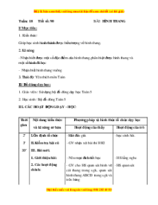 Giáo án Bài 90 Toán lớp 5: Hình thang