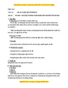 Giáo án Luyện tập chương 3 Hóa học 9