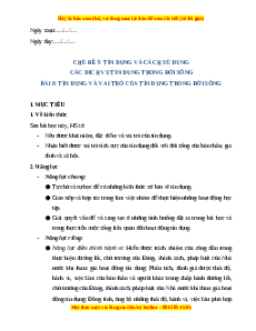 Giáo án Bài 8 KTPL 10 Kết nối tri thức: Tín dụng và vai trò của tín dụng trong đời sống