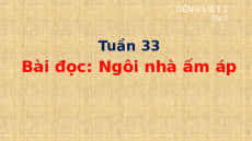 Giáo án Powerpoint Tập đọc: Ngôi nhà ấm áp Tiếng việt lớp 1 Cánh diều