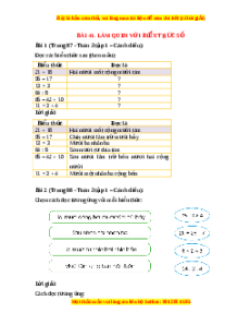 Giải Sgk Toán lớp 3 Bài 41: Làm quen với biểu thức số (Cánh diều)