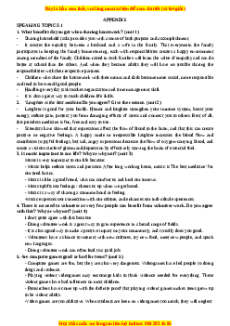 Appendix - Bài tập Tiếng Anh English Workbook 10