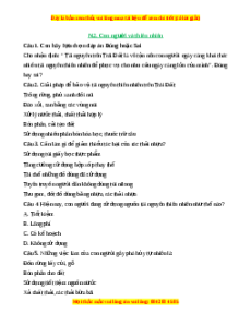 Trắc nghiệm Bài 25 Địa lí 6 Cánh diều: Con người và thiên nhiên