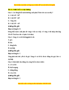 Trắc nghiệm Bài 12 Địa Lí 10 Kết nối tri thức: Nước biển và đại dương