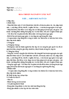 Giáo án Ngữ văn 7 Học kì 2 Cánh diều