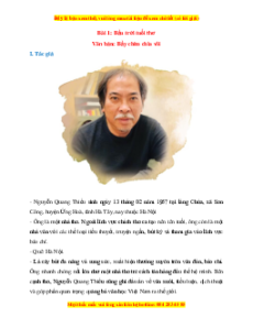 Tác giả - tác phẩm Ngữ văn 7 Kì 1 Kết nối tri thức