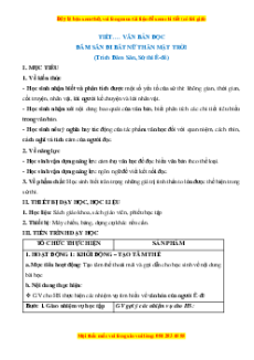 Giáo án Sức sống của sử thi (2024) Kết nối tri thức