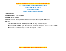 Đề thi Công nghệ 11 cuối kì 2 Kết nối tri thức (Chăn nuôi) - Đề 1
