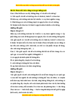 Trắc nghiệm Bài 30: Phát triển bền vững và tăng trưởng xanh Địa lí 10 Cánh diều