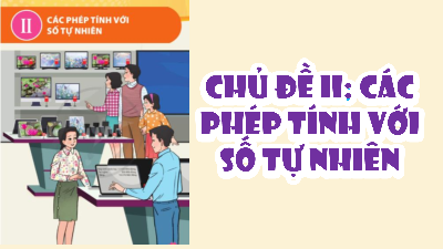 Giáo án Powerpoint Phép cộng, phép trừ Toán lớp 4 Cánh diều