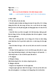 Giáo án Tri thức ngữ văn trang 62 Ngữ Văn 12 Kết nối tri thức