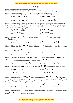 Đề thi Toán 11 Cuối kì 2 Chân trời sáng tạo cấu trúc mới (Đề 8)