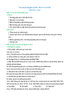 Đề cương ôn tập Giữa kì 2 Toán 7 Cánh diều Cấu trúc mới