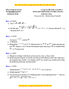 Đề thi vào 10 Toán Tỉnh Đà Nẵng năm 2023-2024