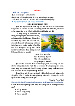 Bài tập cuối tuần Tiếng Việt lớp 5 Chân trời sáng tạo Tuần 27