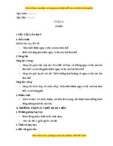 Giáo án Tuần 6 HĐTN lớp 4 Chân trời sáng tạo