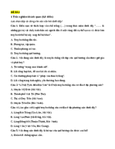 Đề thi giữa kì 1 GDCD 7 Chân trời sáng tạo (Đề 2)