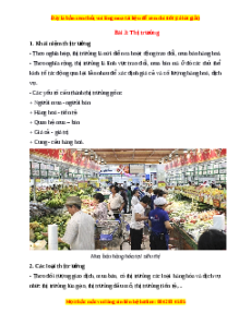 Lý thuyết KTPL 10 Kết nối tri thức Bài 3: Thị trường