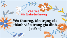 Bài giảng Powerpoint Chủ đề 6: Gia đình yêu thương Hoạt động trải nghiệm 8 Cánh diều