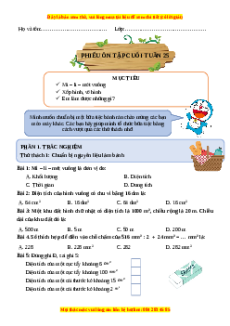 Bài tập cuối tuần Toán 4 Tuần 25 Chân trời sáng tạo (có lời giải)