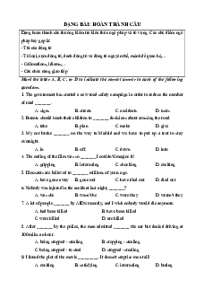13 dạng bài hay gặp trong đề thi Tiếng Anh vào 10 năm 2025