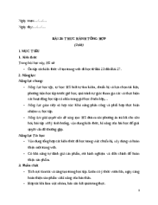 Giáo án Bài 28: Thực hành tổng hợp Tin học 12 Kết nối tri thức