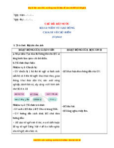 Giáo án Bài 13 Tiếng Việt lớp 4 Cánh diều: Niềm vui lao động