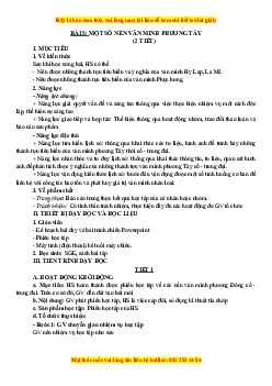 Giáo án Bài 5 Lịch sử 10 Cánh diều (2024): Một số nền văn minh phương Tây