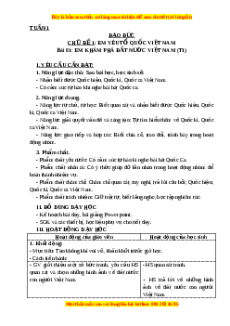 Giáo án Đạo đức lớp 3 Bài 1 Cánh diều: Em khám phá đất nước Việt Nam
