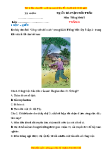 Bài tập cuối tuần Tiếng việt 5 Tuần 31 (có lời giải)