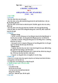 Giáo án Bài 9 Địa lí 10 Kết nối tri thức: Khí quyển, các yếu tố khí hậu