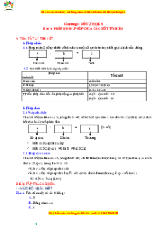 Chuyên đề Phép nhân, phép chia các số tự nhiên Toán 6 Cánh diều