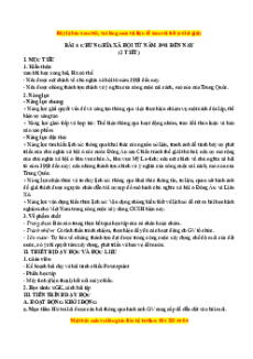 Giáo án Bài 4 Lịch sử 11 Chân trời sáng tạo (2024): Chủ nghĩa xã hội từ 1991 đến nay