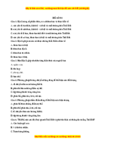 Đề thi giữa kì 1 Địa lý 10 Chân trời sáng tạo (đề 4)