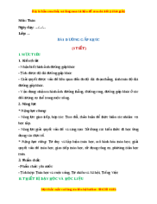 Giáo án Đường gấp khúc Toán 2 Chân trời sáng tạo