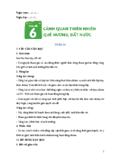 Giáo án Tuần 24 Hoạt động trải nghiệm lớp 5 Cánh diều