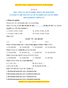 Bài tập cuối tuần Toán 4 Tuần 12 Chân trời sáng tạo (có lời giải)