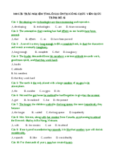 Tài liệu 300 câu tìm lỗi sai tiếng Anh ôn thi viên chức