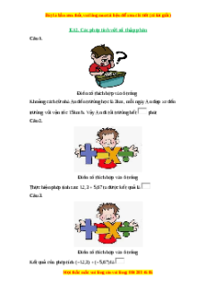 Trắc nghiệm Phép cộng, phép trừ, phép nhân, phép chia số thập phân Toán 6 Cánh diều