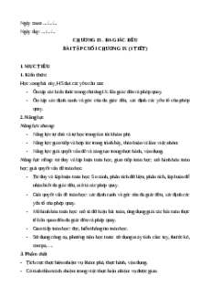 Giáo án Bài tập cuối chương 9 Toán 9 Cánh diều